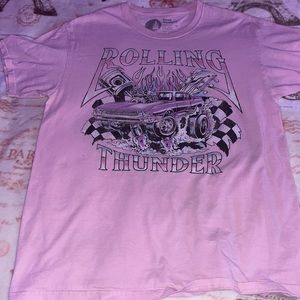 Pink Rolling thunder t-shirt